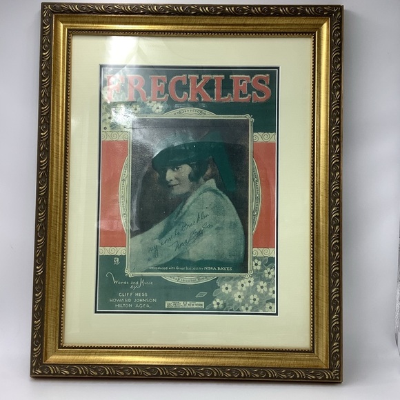 Framed Vintage Nora Bayes Sheet Music Cover - Picture 2 of 10